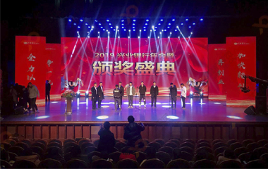 興業(yè)銀行2018年終晚會(huì)舞臺(tái)背景LED屏項(xiàng)目