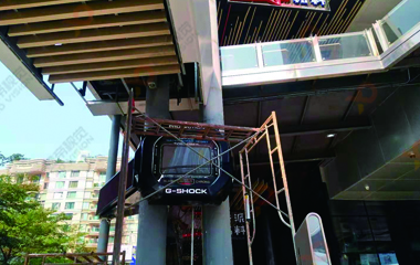 鑫帝視覺創(chuàng)意LED手表屏在國(guó)慶期間點(diǎn)亮！