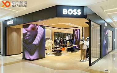 鄭州BOSS專賣店異型定制商顯項(xiàng)目